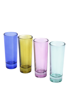 Here's How Gracie Shot Glasses, Set of 4, Multi