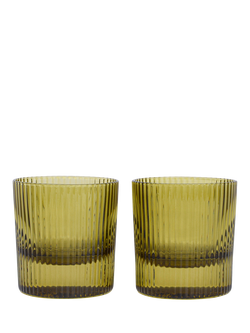 Here's How Scout Lowball Glasses, Pack of 2, Olive, Olive