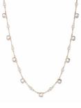 Ralph Lauren Glass and Freshwater Pearl Necklace, Pink/Silver