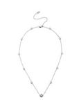 Ralph Lauren Station Crystal Necklace, Silver