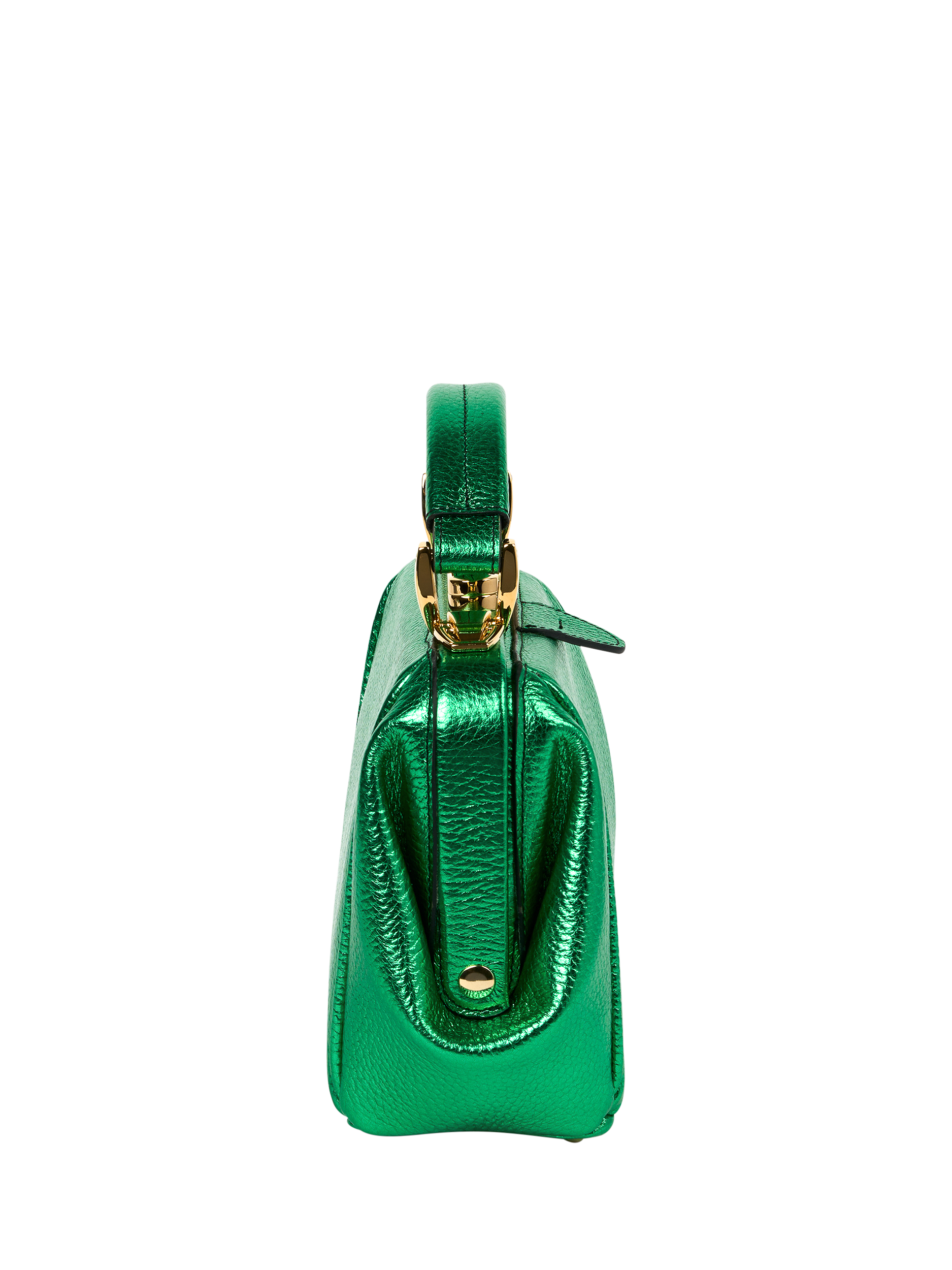 Product image 3 of 6, which shows Cambridge Satchel x Wicked The Mini Sophie Shoulder Bag, Wicked Green Metallic