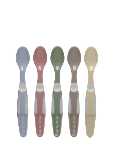 Vital Baby Nourish Start Weaning Spoons, Pack of 5, Natural, Natural