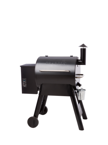 Traeger Pro 22 Wood Pellet BBQ, Black, Black