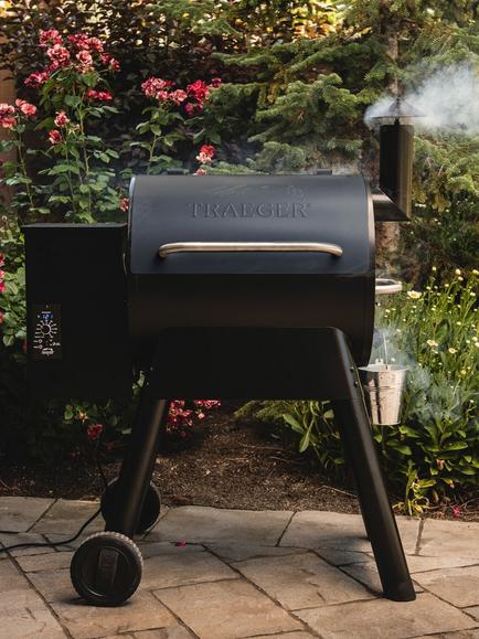 Traeger Pro 22 Wood Pellet BBQ, Black - view 2, Black