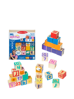 Melissa & Doug Ms. Rachel Wooden Learning Blocks