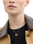 Coach Handbag Pendant Chain Necklace, Gold