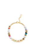 Coach Beaded Chain Bracelet, Gold