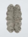 John Lewis New Zealand Sheepskin Quad Sheepskin Rug, Grey