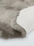 John Lewis New Zealand Sheepskin Quad Sheepskin Rug, Grey