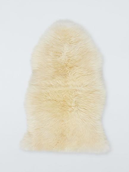 John Lewis Premium New Zealand Single Sheepskin Rug, Ivory