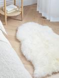 John Lewis Premium New Zealand Single Sheepskin Rug, Ivory