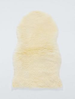 John Lewis New Zealand Single Sheepskin Rug, Ivory