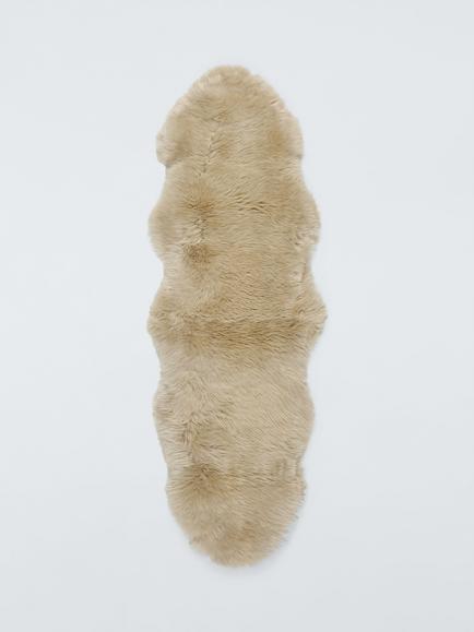 John Lewis Premium New Zealand Double Sheepskin Rug, Fawn
