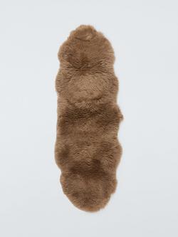 John Lewis Premium New Zealand Double Sheepskin Rug, Mocha