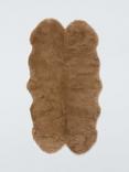 John Lewis New Zealand Sheepskin Quad Sheepskin Rug, Mocha