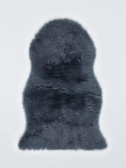 John Lewis New Zealand Single Sheepskin Rug, Slate
