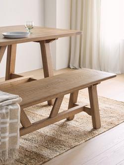 John Lewis Reclaimed Timber Dining Bench, Natural - view 2, Natural