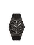 Tissot Men's T1379079720100 PRX Powermatic 80 Silicone Strap Watch, Black