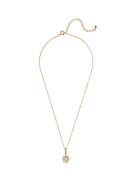 Eclectica Pre-Loved Found Swarovski Crystal Cluster Pendant Necklace, Gold, Gold