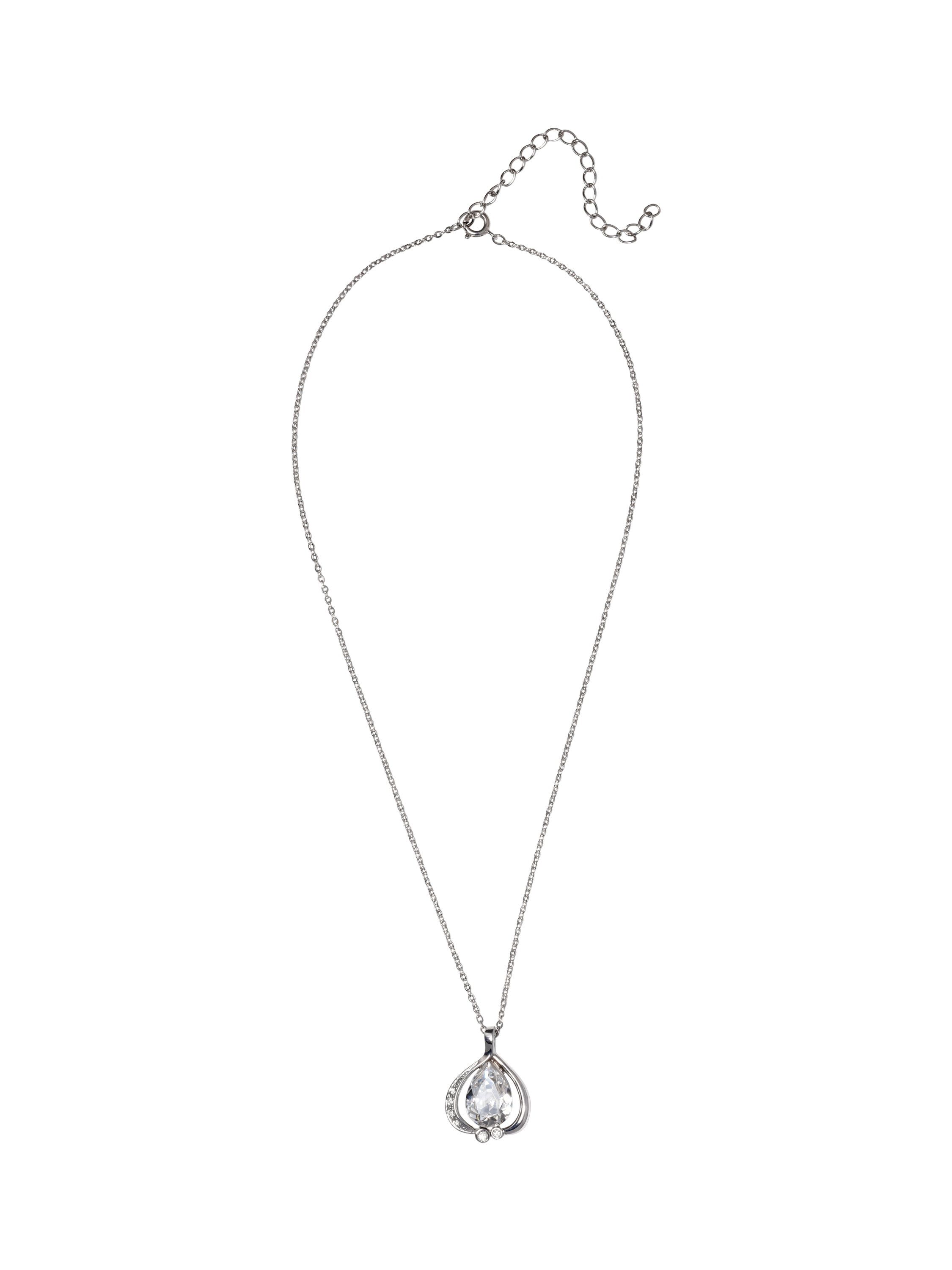 Product image 2 of 4, which shows Eclectica Pre-Loved Refound Crystal Pendant Necklace, Dated Circa 1980s
