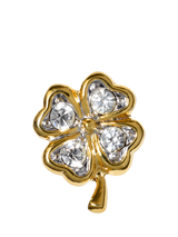 Pre-loved Swarovski Crystal Coiled Snake Brooch, Black/Gold