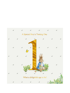 Hallmark Peter Rabbit 1st Birthday Card
