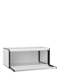 Brabantia Fall Front Bread Bin, White - view 2, White