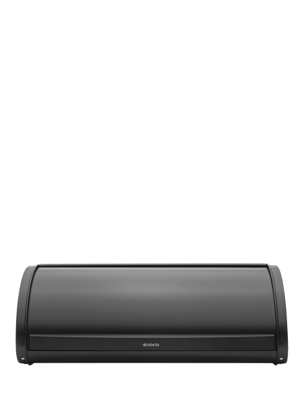 Brabantia Large Roll Top Bread Bin, Matte Black, Matte Black