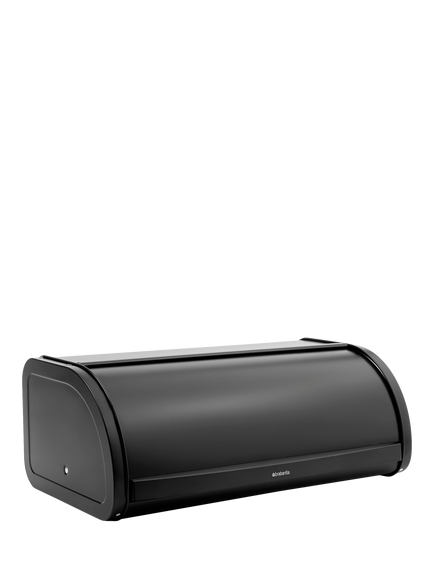 Brabantia Large Roll Top Bread Bin, Matte Black - view 2, Matte Black