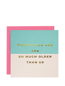 Susan O'Hanlon People Our Age Blank Greeting Card, 