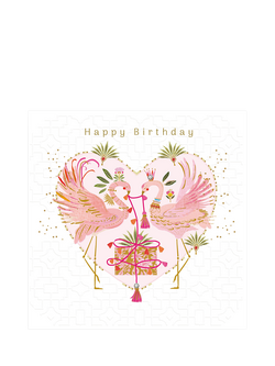 The Proper Mail Company Birds In Heart Birthday Card, 