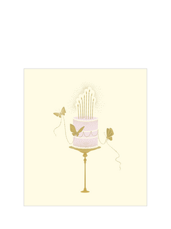 The Proper Mail Company Butterflies Cake Birthday Card, 