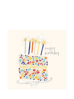 The Proper Mail Company Cake & Candles Birthday Card