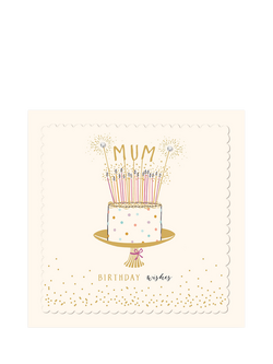 The Proper Mail Company Birthday Cake Mum Birthday Card, 