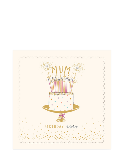 The Proper Mail Company Birthday Cake Mum Birthday Card, 