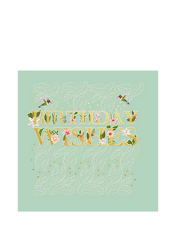 Woodmansterne Flowers Birthday Wishes Birthday Card, 