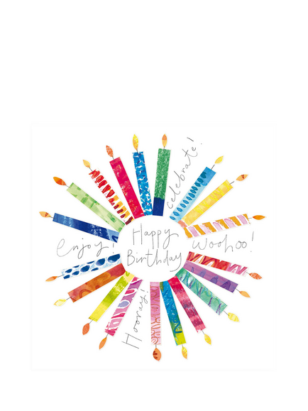 Woodmansterne Circle Of Candles Birthday Card, 