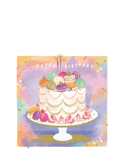 Woodmansterne Colourful Macaroons Birthday Card, 