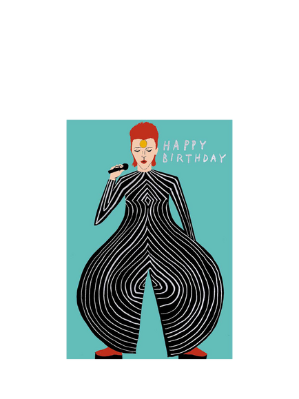 Woodmansterne David Bowie Birthday Card, 