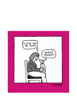 Woodmansterne Dog Wanting Dinner Blank Greeting Card, 