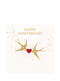 Elizabeth Scarlett Birds Heart Anniversary Card