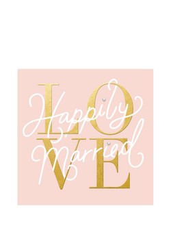 Woodmansterne Love Happily Married Wedding Card, 