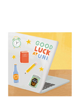 Woodmansterne Laptop Good Luck At University Card