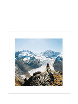 Woodmansterne Mountain Cyclist Blank Greeting Card, 