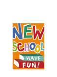 Woodmansterne Books New School Good Luck Card