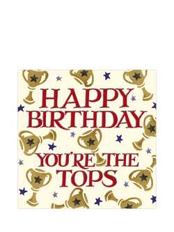 Emma Bridgewater Trophies and Stars Birthday Card, 