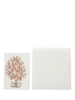 Paper Mirchi Mogra Coral Blank Greeting Card, 