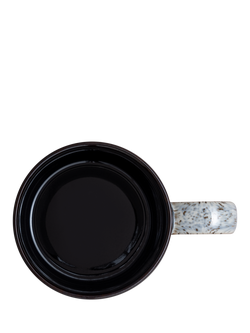 Denby Halo Small Ridged Stoneware Mug, 295ml, Black - view 2, Black