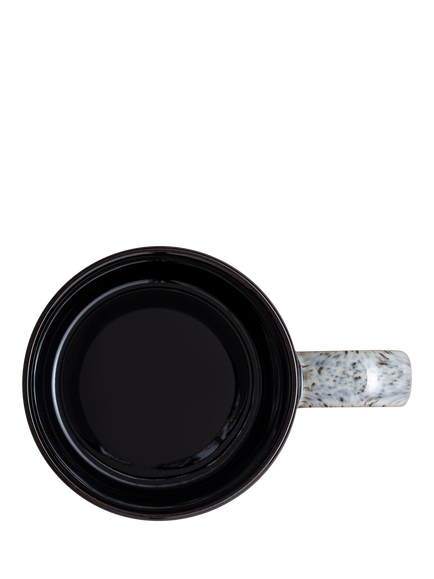 Denby Halo Small Ridged Stoneware Mug, 295ml, Black - view 2, Black