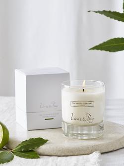 The White Company Lime & Bay Scented Candle, 140g - view 2, 